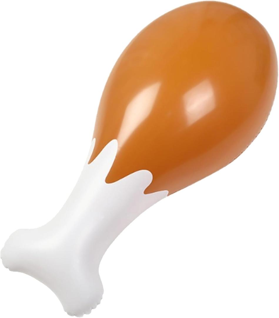 2 x Thanksgiving Turkey Leg Inflatable Balloon 24 Giant Large Chick Leg Inflatables Funny Chicken Drumsticks Balloons for Fall Harvest Thanksgiving Party Decoration 1Pcs