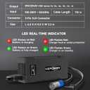 24V 5A Lithium Battery Charger for Electric Wheelchairs, 3-Pin XLR, Compatible with Pride Jazzy 614/1103 Ultra/Select 6, Go-Go ES2, Drive Medical, Rascal, Lakematic, Shoprider, Golden Tech Scooters