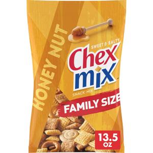 Chex Mix Honey Nut Snack Mix, Sweet and Salty Snack Bag, Family Size, 13.5 oz (EXP 01/05/26)
