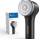 VASSON Fabric Shaver, Sweater Shavers to Remove Pilling, High-Perf Defuzzer, Rechargeable Electric Lint Shaver for Fuzz and Lint Balls from Clothing, Upholstery, Bedding (Black)