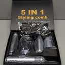 Jiggl 5 in 1 Hot Air Multi Styler: Auto Wrap Curler & High Speed Hair Dryer Brush Set with Negative Ion - No Heat Damage/Fast Drying/Curling/Smoothing/Volumizing - for All Hair Types(Blue)