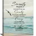 Extra Large Wall Art for Living Room Framed, Serenity Prayer Oversized Wall Decor Pictures, Christian Religious Canvas Print Painting, Framed Artwork Bedroom Office Home Decor 30"x60"