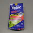 Ziploc Quart Food Storage Bags, Stand-Up Bottom, Easy to Fill, 76 Count