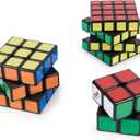 Spin Master Rubik's Cube Trio 3D Puzzle Includes 2x2 Mini Cube, 3x3 Cube and 4x4 Cube