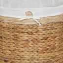 Household Essentials Wicker Basket Laundry Hamper with Liner, Natural, 17.72" H x 20.08" W x 17.72" D