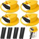 4Pack Mouse Traps Bucket Lid-5 Gallon Bucket Lid Mouse Rat Trap, Indoor and Outdoor, Reusable Mouse Trap
