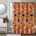 SKL Home by Saturday Knight Ltd. Spooky Good Time Shower Curtain, Multi 70.00" x 72.00"