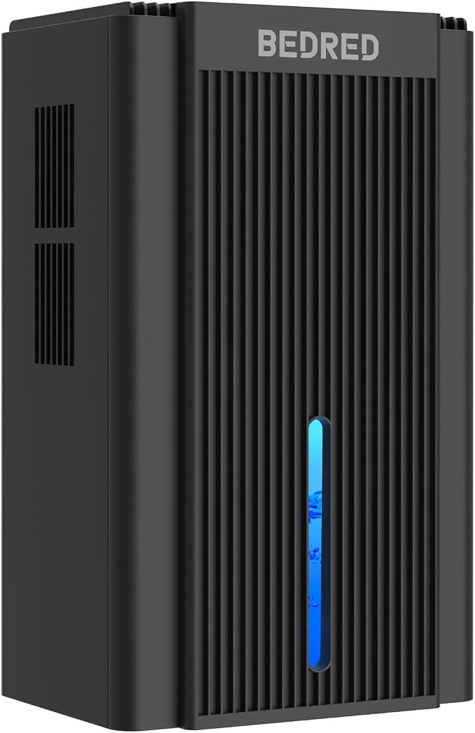 Dehumidifier, 95OZ Dehumidifier for Home 1000 Sq.Ft - Quiet with Auto Shut Off & Relaxing 7 Color Ambient Light,Ideal for Livingroom, Bedroom, Basement(Black)