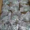 Jenaai 12 Pcs 2.36 Inch Mint Green Glass Christmas Ball Ornaments Vintage Christmas Tree Decorations Mercury Glass Hanging Ornaments for Holiday Xmas Trees Party Garland DIY Craft Supplies, 6 Style