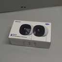 2K No Drill Window Camera-2 Pack 2.4Ghz & 5Ghz WiFi Dome Cameras for Home Security for Indoor & Outdoor Monitoring, Color Night Vision, Human Detection, 24/7 Recording, Ideal for Apartment, K1