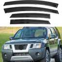 IG Window Visors Fit for 2005-2016 Nissan Xterra, Out-Channel Rain Guards Vent Wind Deflectors 4PC, Car Accessories for 05-16 Xterra
