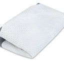 Anvo Neck Memory Foam Pillowcase, Adjustable Pillow Cover, Blue Queen