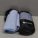 Eunzel 2 Pack Hot Yoga Towel, Non-Slip Yoga Mat Towel with Grip Dots Stickyfiber Sweat Absorbent Towel for Hot Yoga, Pilates and Workout 72" x 24", Blue