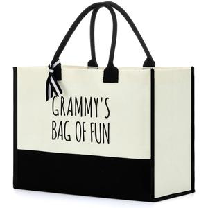 FORBIDDEN PAPER Retirement Gifts for Women Retirement Decorations Travel Gift Lake House Gifts BeachTote Bag (Grammy)