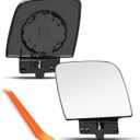 Upper Passenger Side Mirror Replacement for Ford E150 E250 E350 1992-2007, E450 1999-2007, E550 2002-2003, Right Side Mirrors Glass with Backing Plate