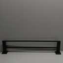 GERZWY 24-Inch Matte Black Bathroom Double Towel Bar SUS 304 Stainless Steel Bath Towel Bar Modern Style Wall Mount JG1902C60-BK