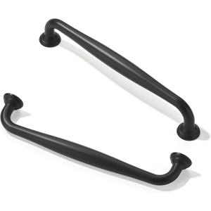 TUNNY 10 Pack Cabinet Handles-5"/128mm Screw Spacing Matte Black Furniture Hardware Handles for Kitchen Cabinets Bedroom Dresser Wardrobe Cabinet Pulls