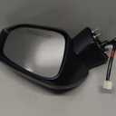 for Toyota RAV4 Side Mirror Assembly Passenger Side 2019 2020 2021 2022 2023 2024|Power|Heated|Turn Signal|BSM (Blind Spot Monitoring) | Replaces TO1321384,TO1321388| Black (RH)