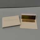 50 Pack Blush Pink 5x7 Envelopes for Invitations, Wedding, A7 Size with Bronze Lining and Self Adhesive Peel and Stick