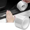 DGSL Car Door Edge Guards Door Sill Protector, 2.7In x 33Ft 5D Carbon Fiber Car Wrap Film, Vinyl Automotive Wrap Film Anti-Collision Fits for Most Vehicles (Transparent)