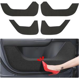 Car Door Anti Kick Pad for Mazda CX-50 CX50 2023 2024 2025 2026Door Protector Mat Anti Dirty Anti Collision Stickers Inner Door Anti Kick Decorative Protection Accessories Set of 4 Black