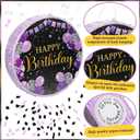 Sinmoe Birthday Piata with Stick Blindfold and Confetti Large Piata for Adult Men Women Birthday Party Supplies Decoration Wedding Anniversary(Purple)