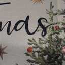 3 Pcs Christmas Kitchen Rug and Mats Beige Winter Kitchen Floor Mat Anti Fatigue Non Slip Xmas Tree Doormat Neutral Modern Christmas Decor for Home Office Bathroom Party Farmhouse Decor