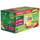 Mott's No Sugar Added Applesauce Variety Pack, 3 Flavors  Apple, Strawberry & Mixed Berry, Made from Real Fruit, No Artificial Flavors, 3.2 oz Clear Pouches, 20 Pack