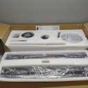 Ceiling Fans with Lights and Remote72 Inch Indoor Outdoor Large Ceiling Fan for Living Room Patio Kitchen 8 Aluminum Blades Black Industrial Ceiling Fan 6 Speed Reversible Quiet DC Motor