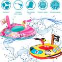 10Leccion Kids Pool Floats for Toddlers Ages 3-8, Fun Summer Water Toys