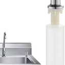 Sink Soap Dispenser Pump, Refillable Sink Dish Soap Dispenser, Stainless Steel Decorative Foam Pump with Extension Tube for Hand Lotion Shampoo Counter Top Bathroom