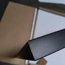 Frame Amo 40x40 Solid Wood Poster Frame Black, with 29.5x29.5 White Mat Opening for 30x30 Image, 1.5 inch Wide, 1 inch Thick, Acrylic Front, Gallery Grade