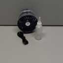 MORECORE Portable Misting Fan, 180 Foldable Handheld Personal Fan with Mist Spray, 3 Adjustable Wind Speeds, USB Rechargeable for Travel Outdoors Makeup Camping Home Office (Dark Blue)