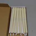 Homemory 12 Pcs Flameless Taper Candles with Remote Timer Dimmer, 11 inches Ivory Taper Candles Battery Operated, Plastic LED Candlesticks with Flickering Flame for Halloween Christmas Church Wedding