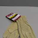 Suede Leather Full Fingered Work & General Purpose Gloves - Keystone Thumb - Uncoated, Size: L