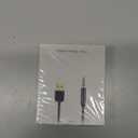 AGPTEK 3.5mm Jack Charge Cable, Male to USB 2.0 Data Sync & Charger Cable for MP3 / MP4 Players, Recorders, and Other Portable Devices, Gold-Plated, 0.8m / 2.6 feet, Black