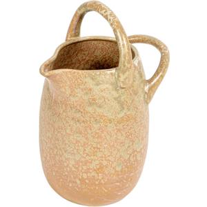 Creative Co-Op 80 oz. Stoneware Watering Pitcher with Handles, Reactive Glaze