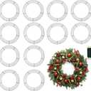 Sekcen 12 Pack 12 Inch Metal Wreath Frame Wire Wreath Form for Crafts Christmas Decoration