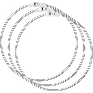 Zonon 3 Pack 6 Inch Metal Rings Wrench Organizer Easy to Open and Close Heavy Duty for Bib Vests Craft Index Card Dream Catcher Key