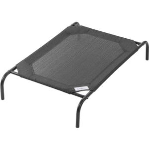 Coolaroo Original Elevated Dog Bed - Breathable Off-The-Ground Pet Bed with Cooling Fabric, Joint Relief & Moisture-Resistant Fabric, 100% Recyclable, Easy Clean, Gunmetal, Medium