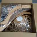 Bstrip Hanging Grow Lights for Indoor Plants, 18W Full Spectrum, Boho Rattan Lantern Shade, 3800K Wall-Mounted Decorative Plant Light with 9.8FT Power Cord, Ideal for Tall Plants, Flowers