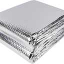 winemana Window Insulation Roll, 59IN x 8FT Reflective Heat Shield Bubble Film, Double-Sided Aluminum Foil Insulation, Weatherproof Garage Door Cover for Windows, RV, Basement, Winter & Summer