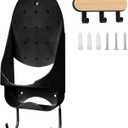 Extra Large Ironing Board Hanger Wall Mount,Laundry Room Iron and Ironing Board Holder Laundry Room Decor Organization,Electric Iron Holder Ironing Board Rack Household Bathroom Shelf (Black - Extra Large)