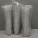 Stack Man [100 Pack - 24 oz.] Clear Disposable Plastic Cups PET Crystal Clear Disposable 24oz Plastic Cups
