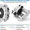 Front Brake Calipers Compatible with Jeep Wrangler 1990-2006, Cherokee 90-01, Grand Cherokee 93-98, TJ 97-06, Comanche 90-92, Front Driver & Passenger Side, 18-4340 18-4339, 2PCS