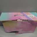 Ruthfot Women's and Girl's Classic Roller Skates with Light up Wheels and Love Heart Pattern, High-top PU Leather Rollerskates