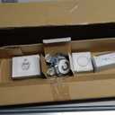 Prime-Line 163590 By-Pass Closet Track Kit, 60 In., 2-Door, Brass-Plated Pulls, Adjustable (1 Kit)