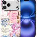 Case for iPhone 17 Pro, Hybrid 2-Layer Case, Military-Grade Protection Durable Shockproof Anti-Scratch Phone Case, Pink Blue Jesus Collage