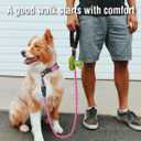 COOYOO Dog Leash 6 FT Heavy Duty - Comfortable Padded Handle - 1/2 inch Reflective Dog Leash for Medium Large Dogs with Poo Bag Dispenser
