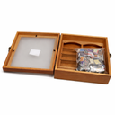 Anxiety Bookshelf  Mini Books Display for Stress Relief and Fun Decor, Perfect Decorative Miniature Library for Book Lovers, Ideal for Home Decor, Office Dcor, and Thoughtful Gift - Walnut